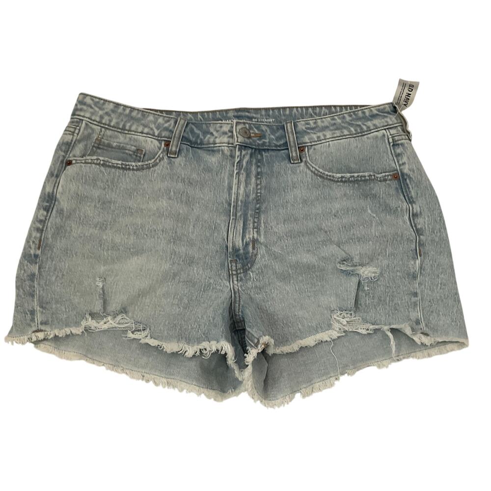 Old Navy High Rise OG Straight Distressed Jean Shorts - Size 16 - NEW